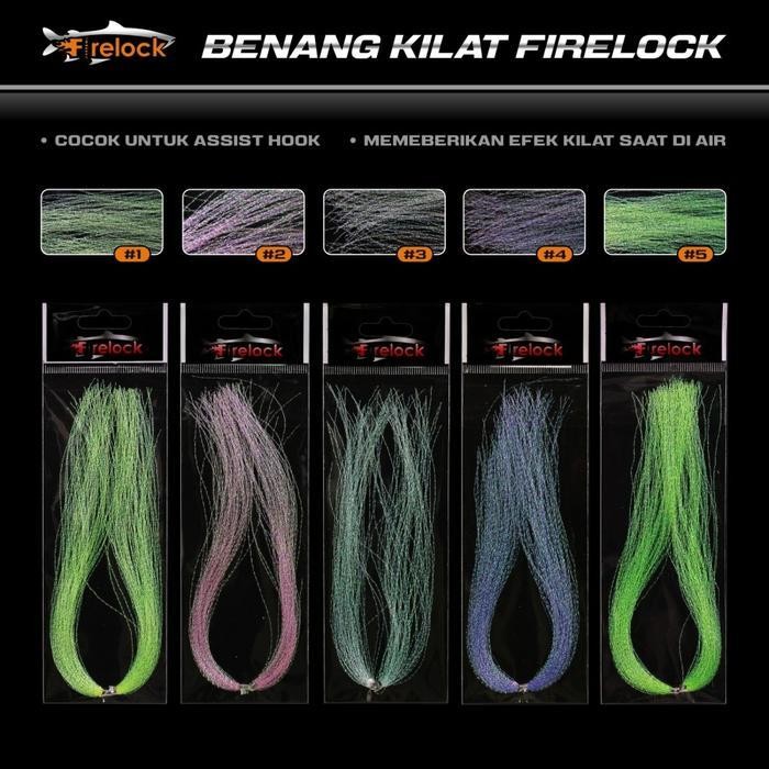 FT Benang Kilat - Benang Mutiara Firelock Untuk Rakitan Umpan Pancing