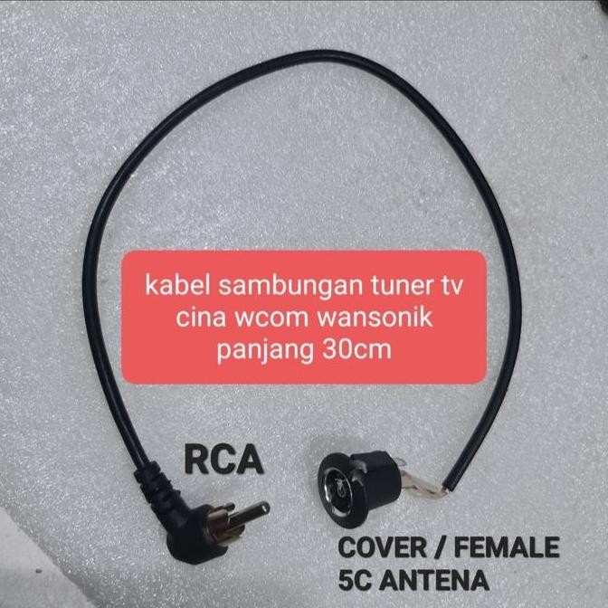 KABEL JACK SAMBUNGAN ANTENA OVER JACK TUNER TV MESIN TV WCOM WANSONIK ANALOG DAN DIGITAL STB SET TOP