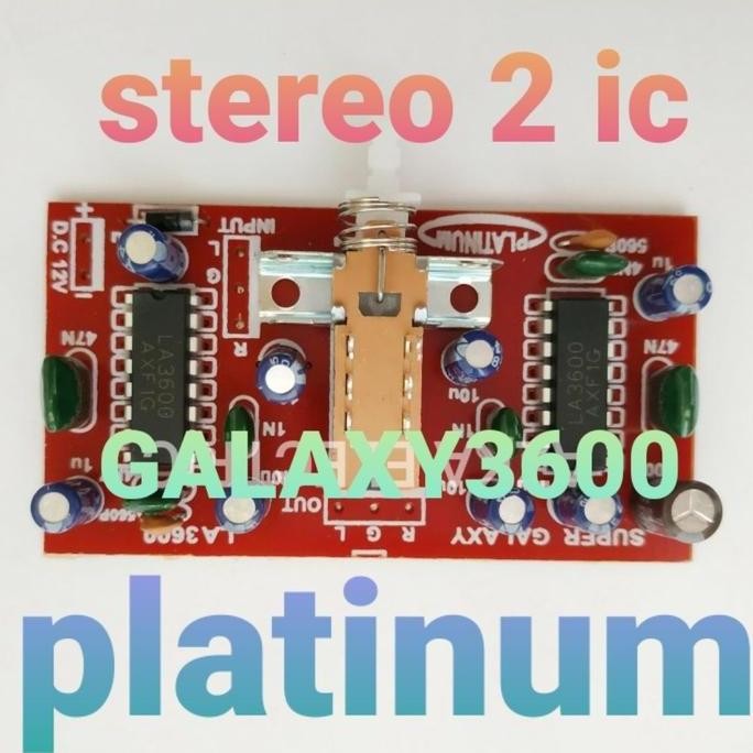 SUPER GALAXY DMS LA3600 2 IC STEREO SUPER GIGABASS BASS PLATINUM GALAXI LOUDNESS LA 3600 PENAMBAH SU