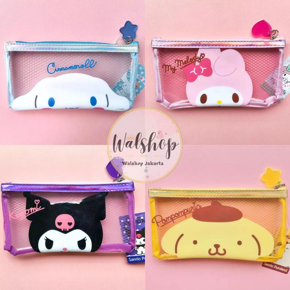 

Readyy!! Walshop - Pouch Sanrio Tempat Alat Tulis Pensil Cinnamoroll Kuromi Melody Pompompurin - PC007