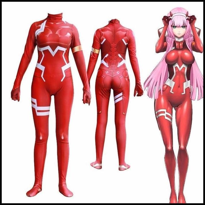 CC-69 cosplay costume suit darling in the franxx body suit zero two 02