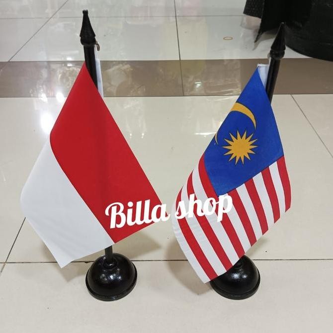 

ready !!! Tiang Kayu Meja + Bendera Indonesia Malaysia