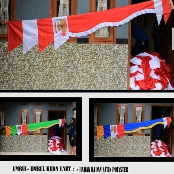 ready  paket 20 pcs / 1 kodi umbul2 kuda laut