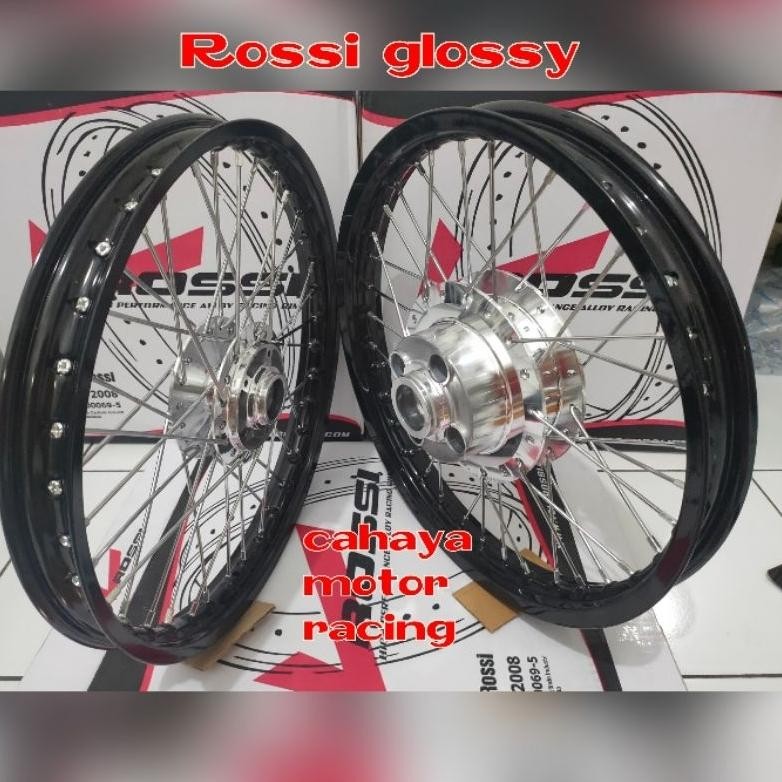 Terlaris Velg Rossi Glossy Motor Gl Pro /Gl Max/ Mengapro New/ Set Depan Belakang 160-185 Pnp