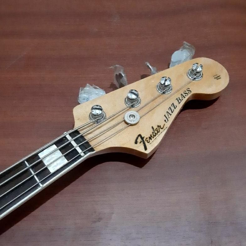 Terlaris Gitar Listrik Bass Elektrik Fender Jazzbass Custom Like Ori Suara Ajib
