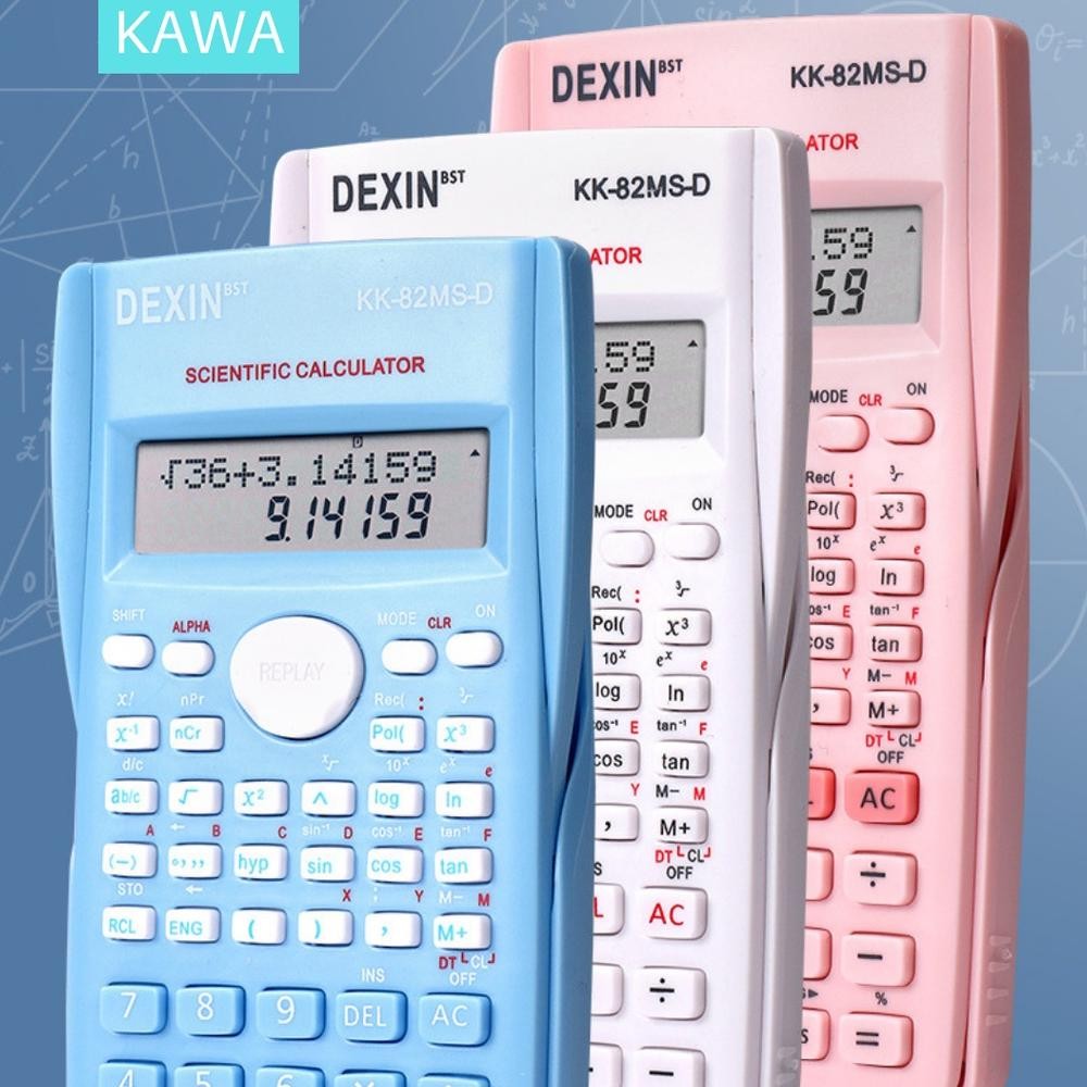 

Readyy!! KAWA Kalkulator Color Function Scientific Kalkulator sin cos tan macaroon Aesthetic Estetik
