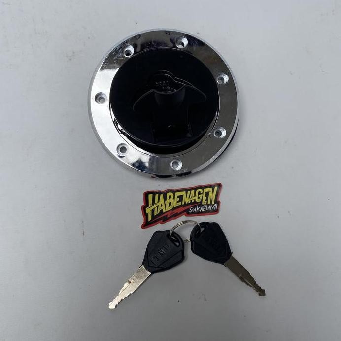 tutup penutup tangki tengki tang tank bensin satu 1 set dudukan sumur sumuran bibir tangki kawasaki 