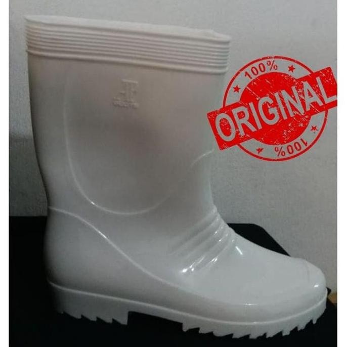 New  Sepatu Boots AP Putih Pendek Original