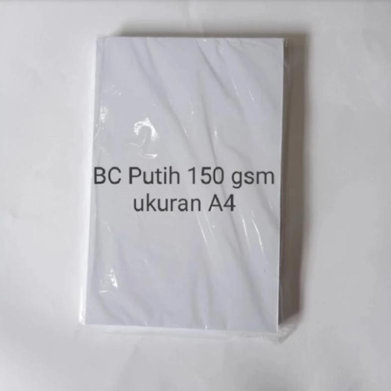 

Big Sale - (100 lbr) Kertas Jilid BC A4 Manila Brief Card Putih ukuran A4 !!