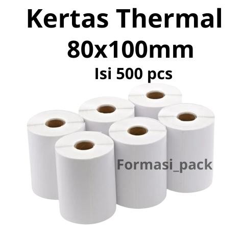 

Promo - LABEL STICKER THERMAL 80 x 100 mm Isi 500 Pcs STICKER DIRECT THERMAL 80x100 Isi 500 Pcs !!
