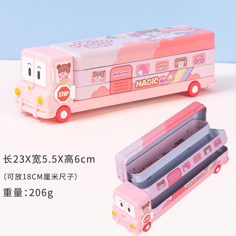 

Hot Sale - Tempat Pensil Bus Tayo Kaleng Set Susun Karakter Lucu TOYSFORHOME