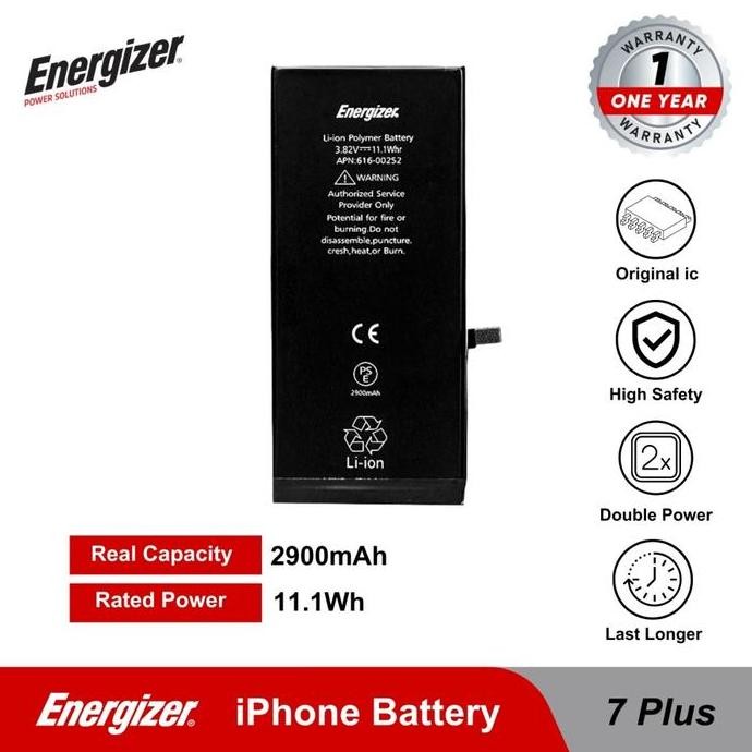 Batre Baterai Battery Energizer - iPhone 7 / 7 Plus Original