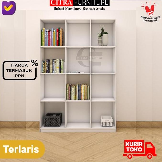 NEW Rak buku 12 kotak / Rak laundry 12 kotak