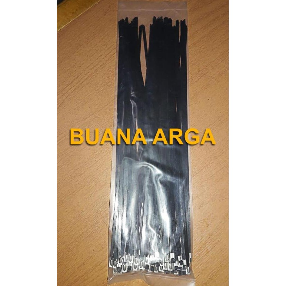 

Kabel Ties Stainless Steel 200mm Cable Epoxy Full Coated Ball Lock ZIP