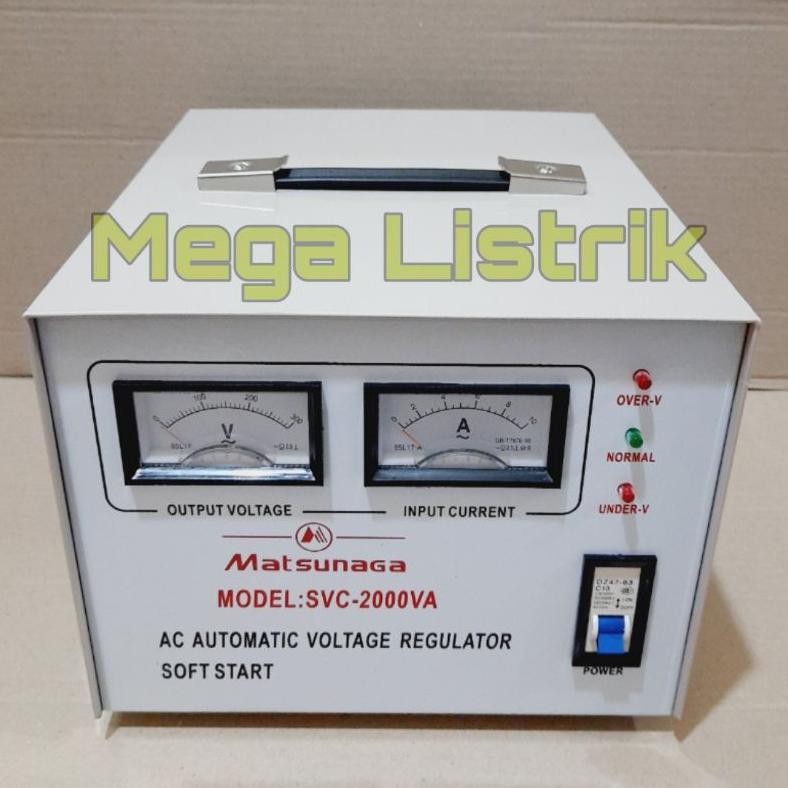 Stavolt Matsunaga Svc2000 Va Stabilizer Matsunaga 2000Watt Terbaru