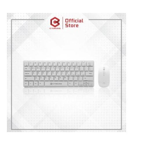 Keyboard mouse cyborg wireless mini membrane optical 3d ckw200 ckw-200 Terlaris
