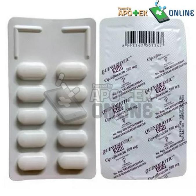 TERMURAH - QUINOBIOTIC 500 Mg/CIPROFLOXACIN/OBAT INFEKSI SALURAN PERNAFASAN