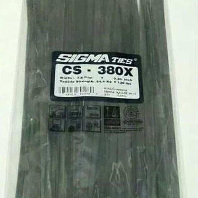 

NEW Kabel Ties Cable SIGMA CS - 380X 38cm 380 x 7.6 Hitam atau Putih