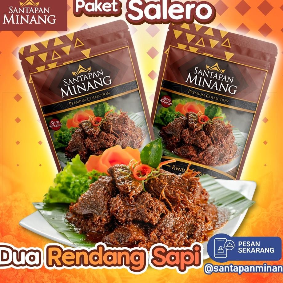 

Paket Ro Dua Rendang Daging Sapi Santapan Minang