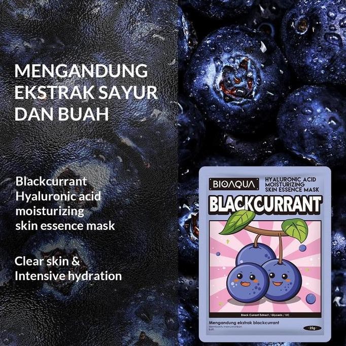 Original BIOAQUA SHEET MASK MIX 40PCS NATURAL SERUM MASKER WAJAH BERJERAWAT HYDRATING
