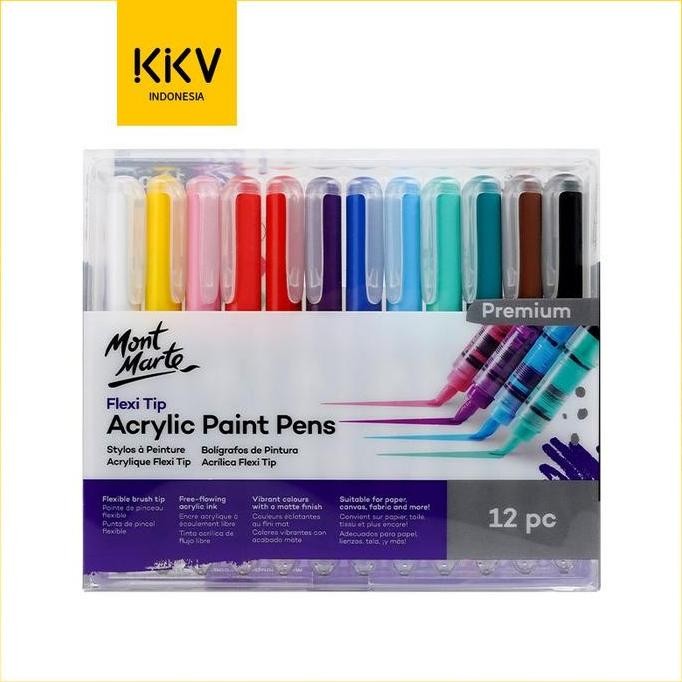 

OHSOME - MONT MARTE MPN0130 ACRLIC PAINT PEN SPIDOL AKRILIK 12 SET ORIGINAL DAN TERPERCAYA