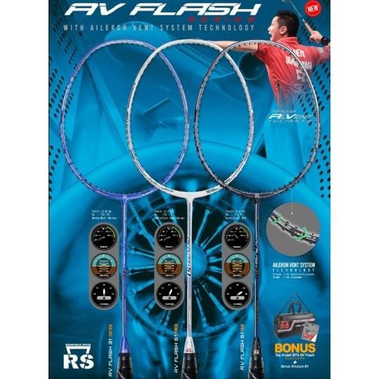 Raket Badminton RS AV FLASH 62 61 52 51 32 31 Control Power Prof Speed ORIGINAL RS