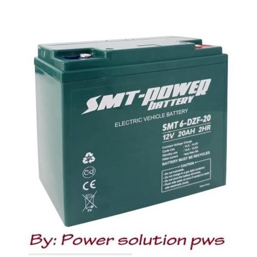 Baterai Selis Smt 6-Dzf-20 12V 20Ah Accu Aki Motor Listrik 6 Dzf 20