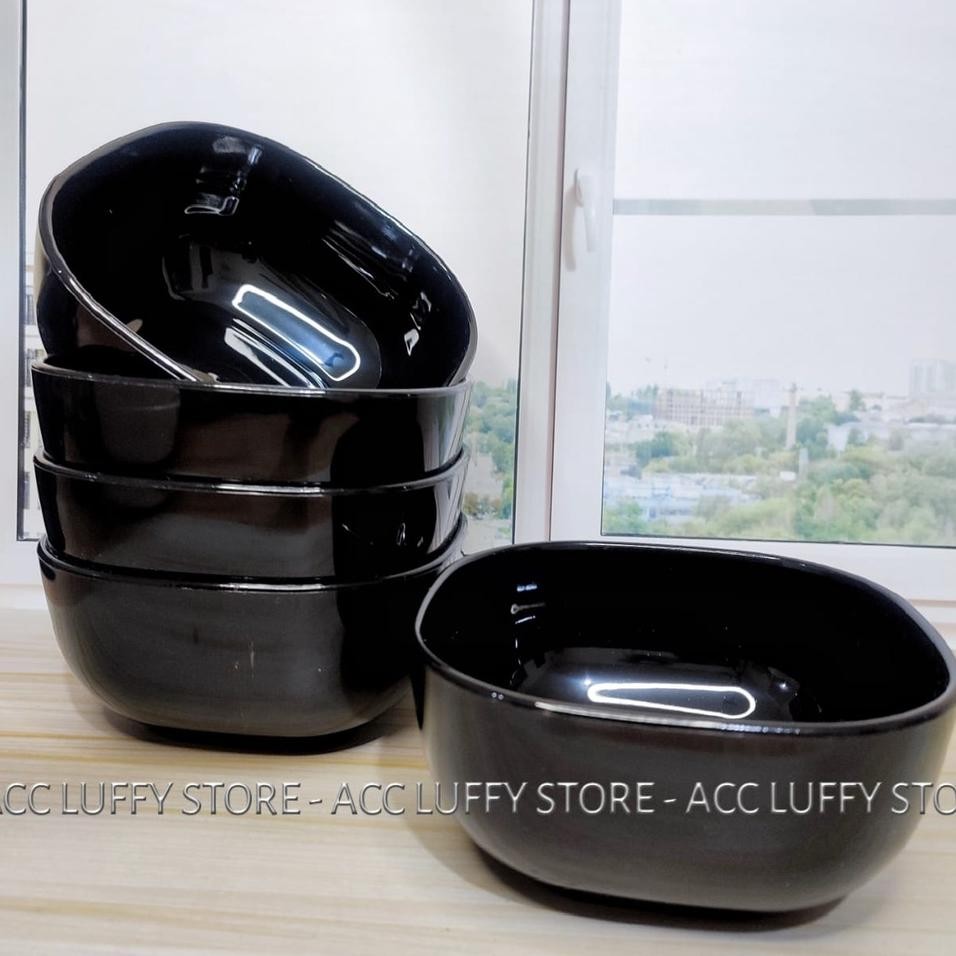 6 Pcs Mangkok Mandalika Mangkok Japan Melamin Mangkuk Ramen Mangkok Kotak Melamin 6Inc