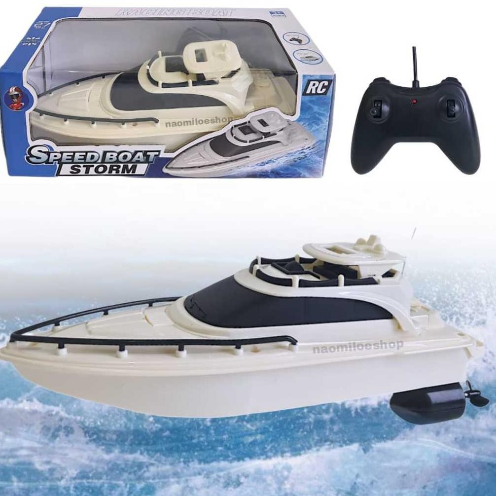 ''Terlaris" Storm Racing Ship Kapal Balap Remot Kontrol  Mainan Anak Rc Kapal Speed Boat Radio Remot