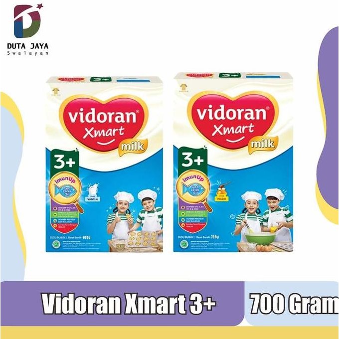 

terbaru vidoran xmart 3+ nutriplex susu formula anak 700g madu vanila + liver oil fos