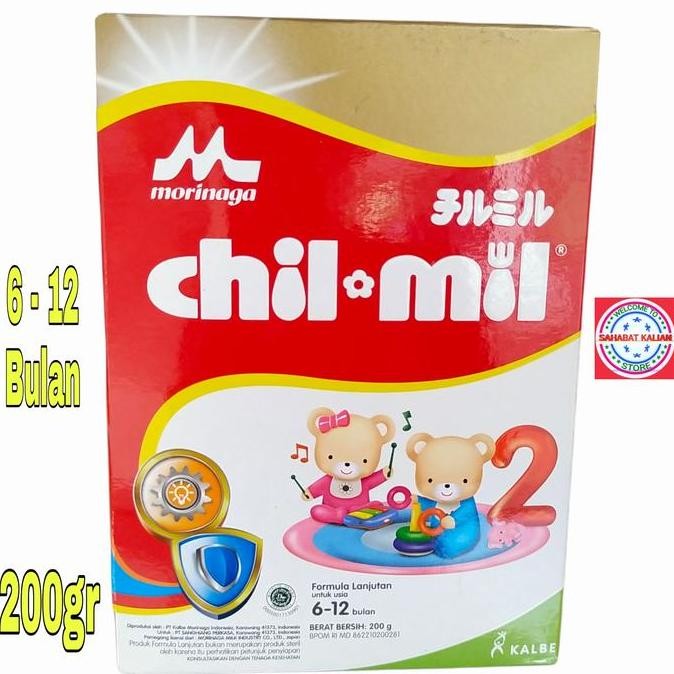 terbaru chil mil susu formula lanjutan 200gr untuk bayi 6-12 bulan box