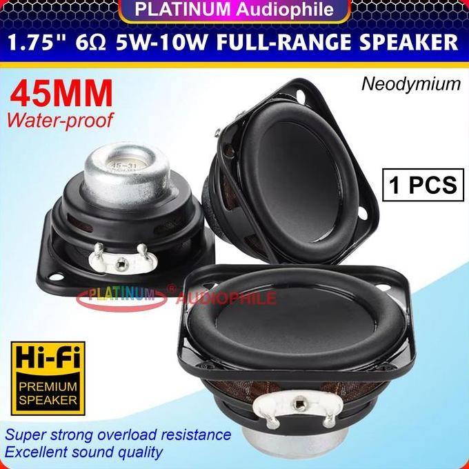 DISKON SPEAKER FULLRANGE 1.75 INCH 45MM 5W-10W 4 OHM HK-1733 MINI HIFI AUDIO