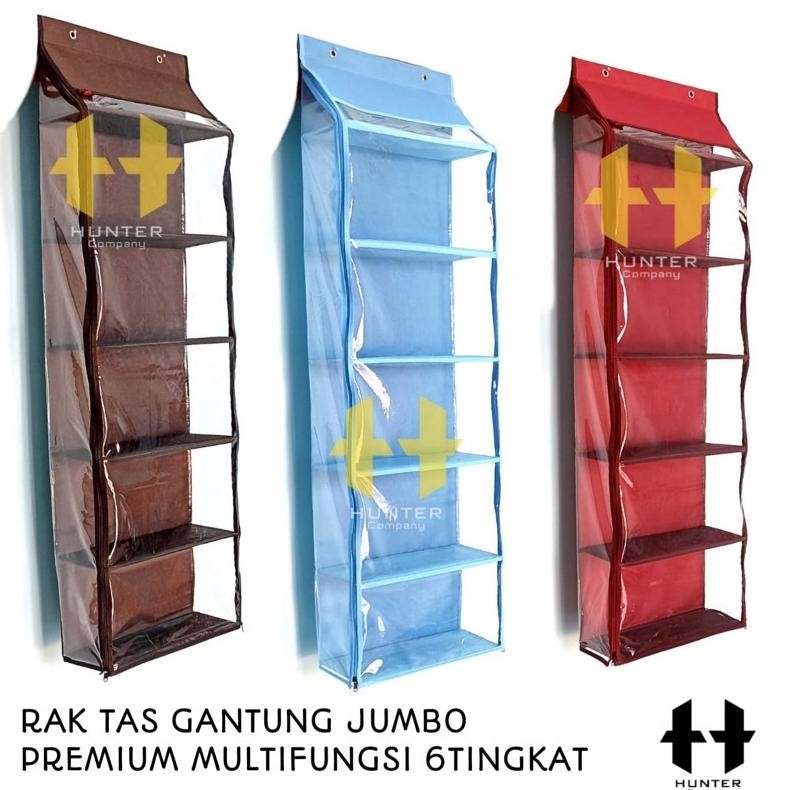 Rak Tas Premium Tebal/Rak Gantung Tas Premium Jumbo/Rak Tas Polos Tebal