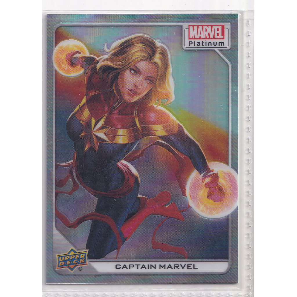 2023 Upper Deck Marvel Platinum Rainbow #15 Captain Marvel