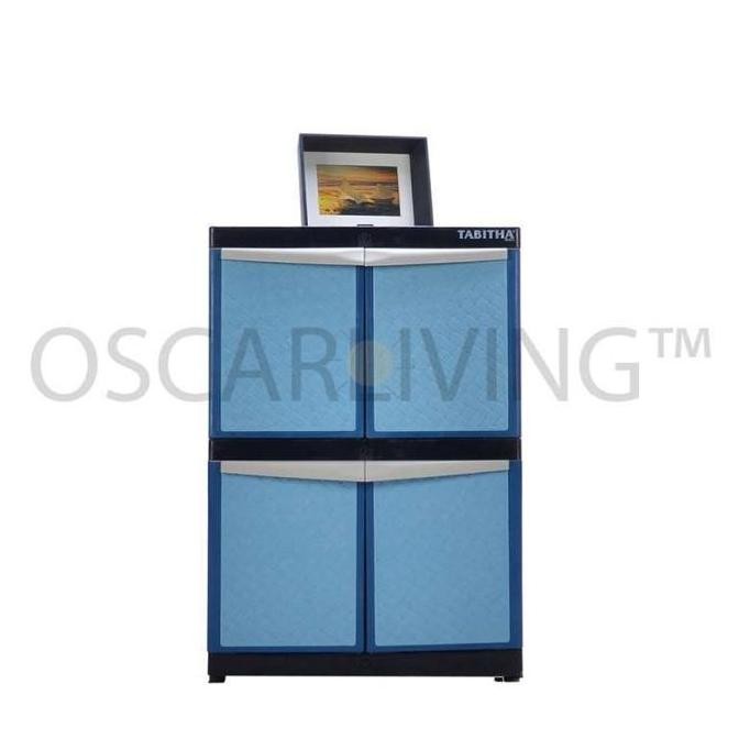 NEW Tabitha Lemari Plastik 2 SUSUN  Random / Lemari Plastik Serbaguna Tahan Air