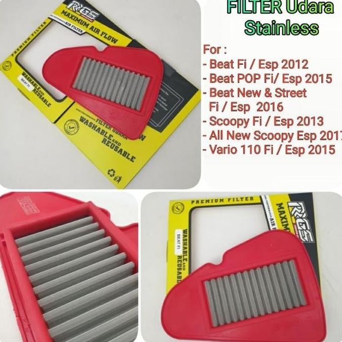 Terlaris Air Filter Udara Rgs Beat Scoopy Fi Esp Vario 110 Fi Esp Saringan Udara Rgs Rrgs Ready Stok