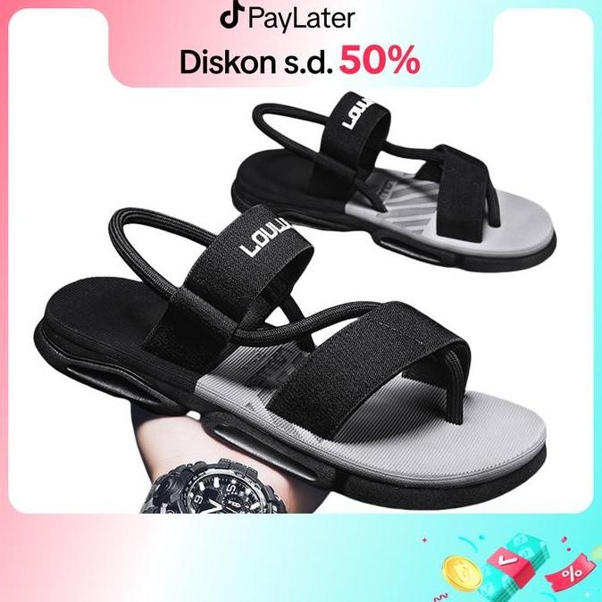 LOULUEN  sandal cowok dewasa sandal pria sandal pria dewasa 2025 sandal pria casual sandal pria bran