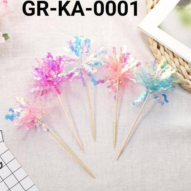 .........] GR-KA-0001 Cake topper hiasan kue cake cupcake kembang api fireworks