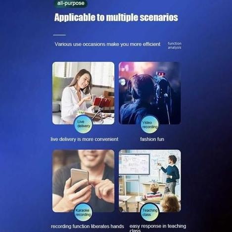 2,4G Wireless Microphone Lavalier Clip On Mic Terlaris