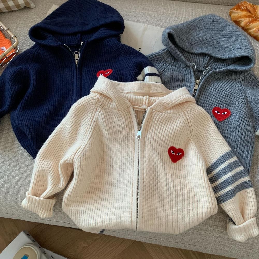 ''Terlaris" Jaket Hoodie Anak Tebal / Kardigan Rajut Topi Anak Laki Laki Perempuan / Outer Anak Impo