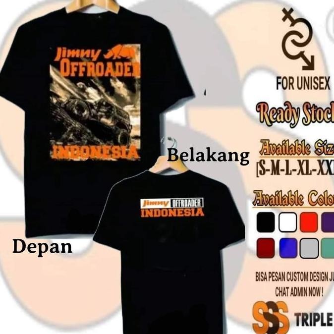 Kaos Jimny Offroader Indonesia Off Road Tshirt Jimny Otomotif Asli