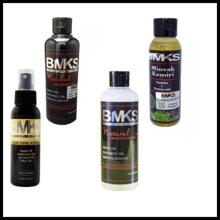 Terlaris Bmks Paket 4In1 Shampo- Conditioner - Minyak Kemiri - Hair Tonic Bpom Good Quality