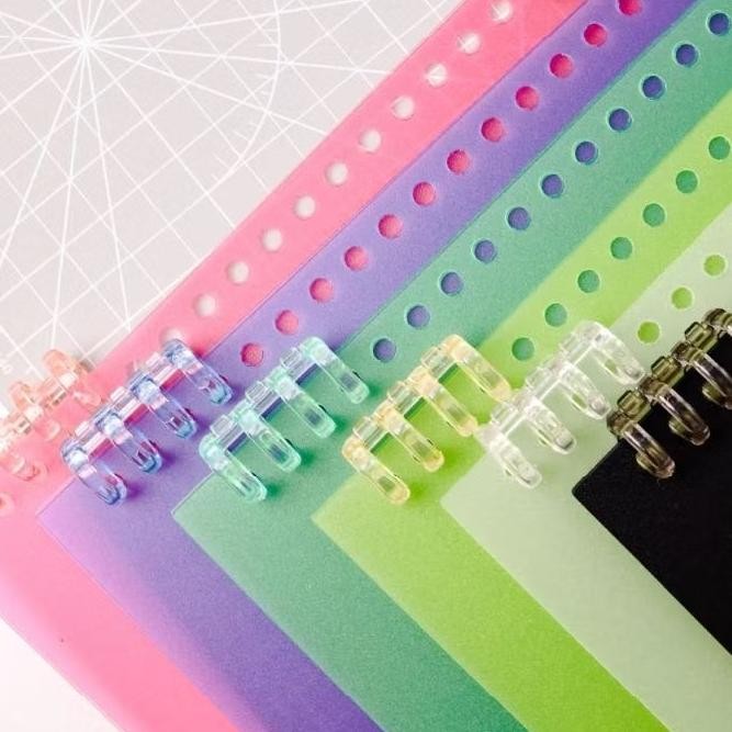 

Cover Sampul Loose Leaf Bahan Mika warna bening Tebal Untuk Binder Ukuran A4/B5/A5/A6