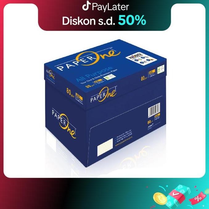 

BEBAS ONGKIR - PaperOne Kertas A3 80gr All Purpose 1 Box (2500 lembar) Kertas HVS