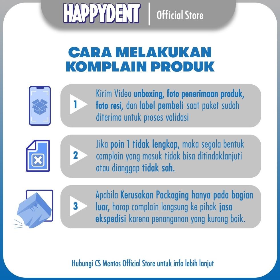 

Happydent Acti White Sugar Free Bottle 56g - Permen Karet Mint Bebas Gula (6 Bottles)