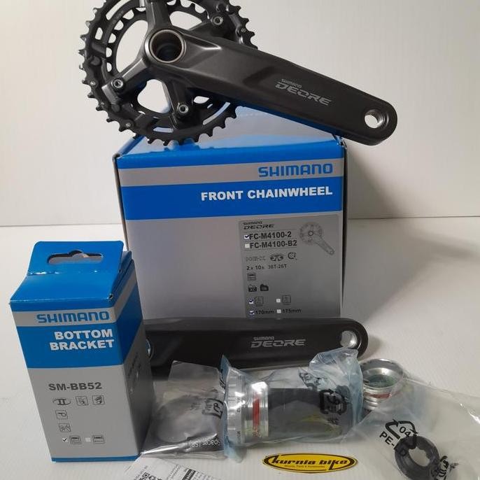 Crank Shimano Deore Double M4100 + Bb Shimano