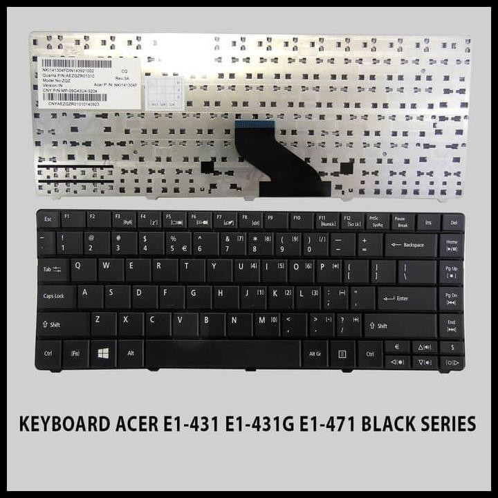 KEYBOARD ACER E1-431 E1-431G E1-471 BLACK SERIES