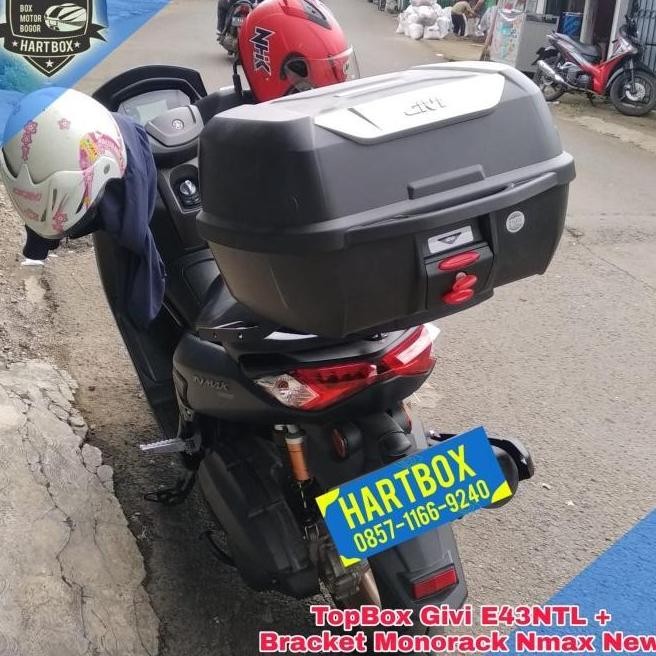 Paket Murah Box Givi E43NTL Givi E43 N + Bracket Breket Monorack Nmax