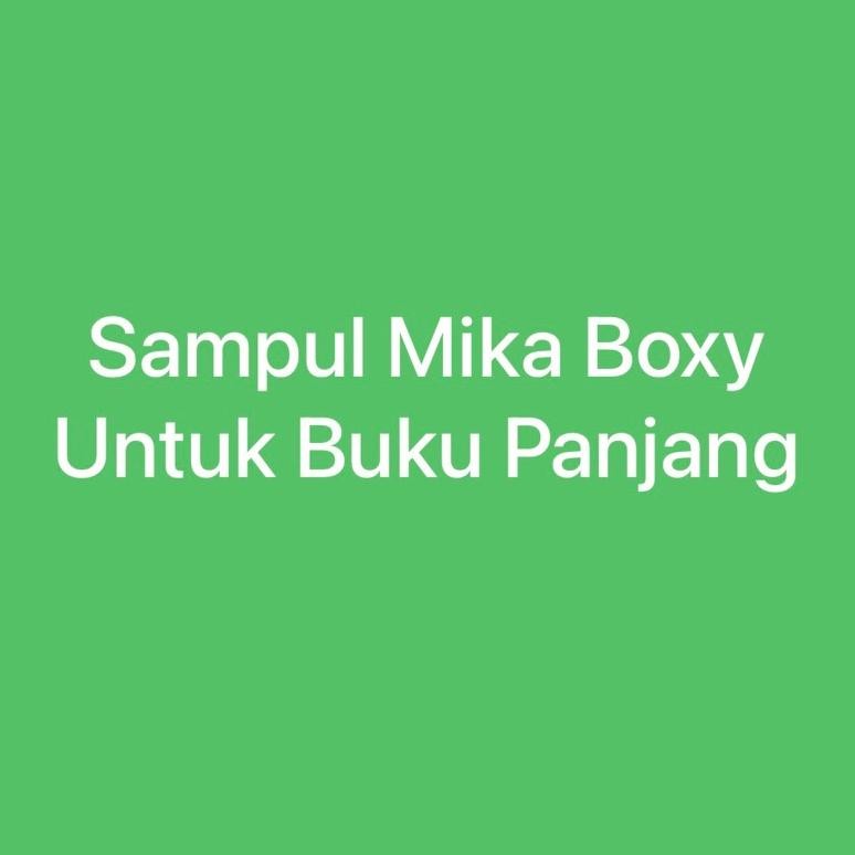 

[ECER] Sampul Buku Plastik Mika BOXY (10 lembar) / Sampul Buku Panjang