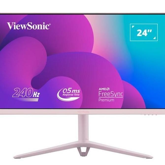 TERMURAH - VIEWSONIC VX2428AJ-PK PINK | GAMING MONITOR 24" inch FHD IPS 240Hz 0.5ms